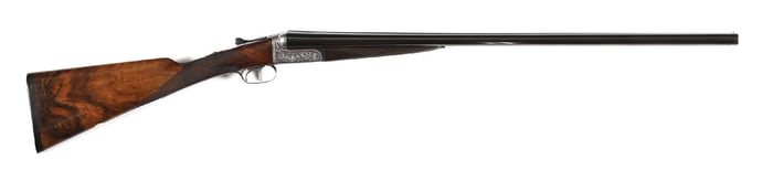 (C) ENGLISH SIDE BY SIDE BOXLOCK 16 GAUGE SHOTGUN.