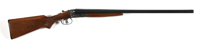 (C) STEVENS MODEL 530A 12 GAUGE SIDE BY SIDE SHOTGUN.