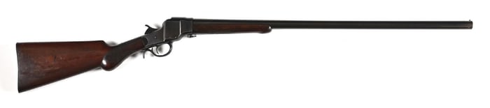 (C) HOPKINS & ALLEN MODEL 1887 FALLING BLOCK 12 GAUGE SHOTGUN.