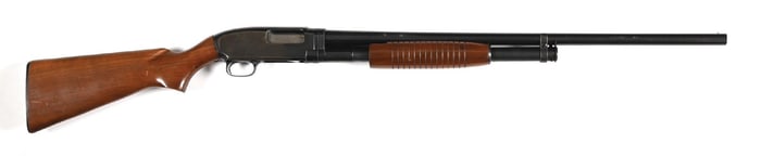 (C) WINCHESTER MODEL 12 SLIDE ACTION 12 GAUGE SHOTGUN.