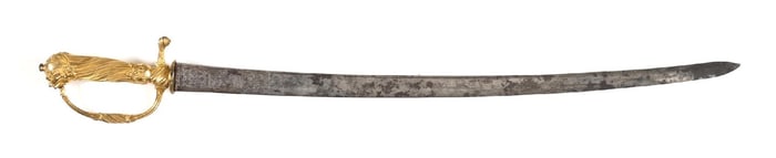 COMPOSITE SWORD WITH SPANISH BLADE AND A LATER HILT.