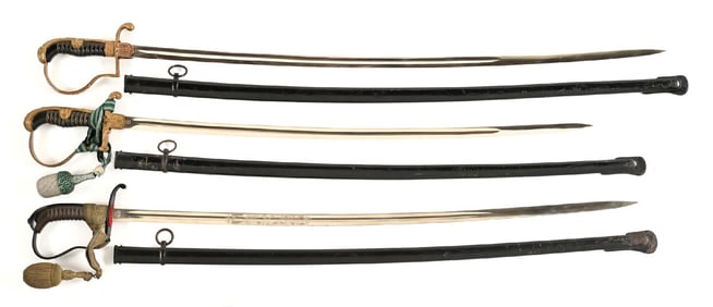 LOT OF 3: THIRD REICH AND IMPERIAL GERMAN BAVARIAN SWORDS.