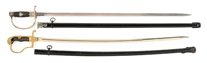 LOT OF 2: THIRD REICH HEER AND POLIZEI SWORDS.