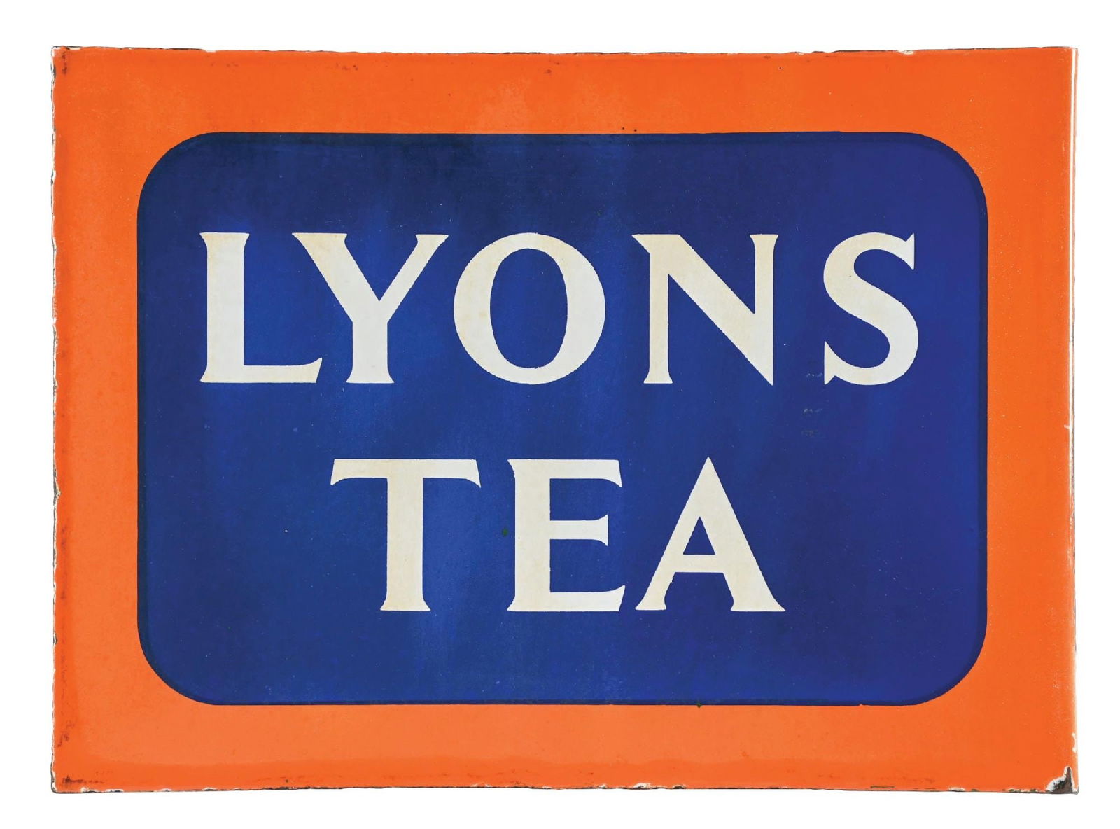 LYONS TEA PORCELAIN FLANGE SIGN (1 of 2)
