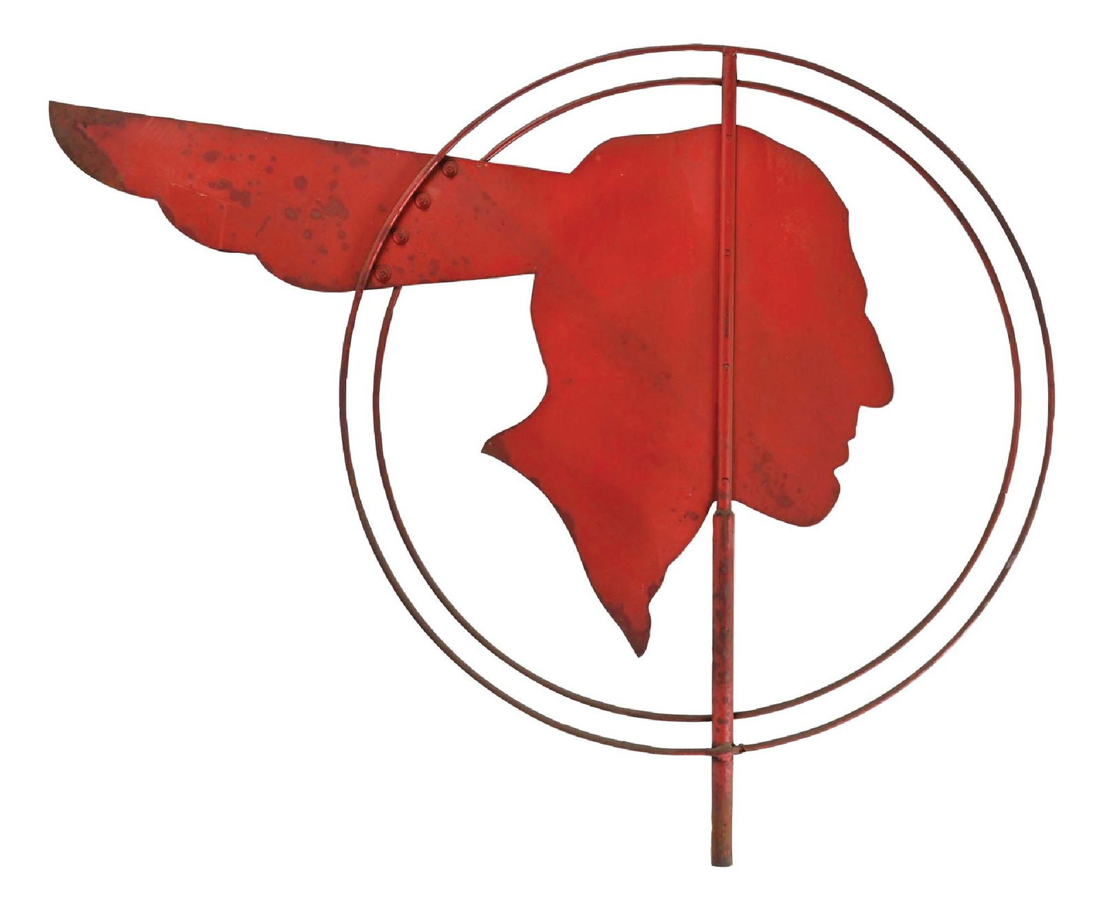 PONTIAC AUTOMOBILES PAINTED METAL DEALERSHIP WEATHERVANE (1 of 2)