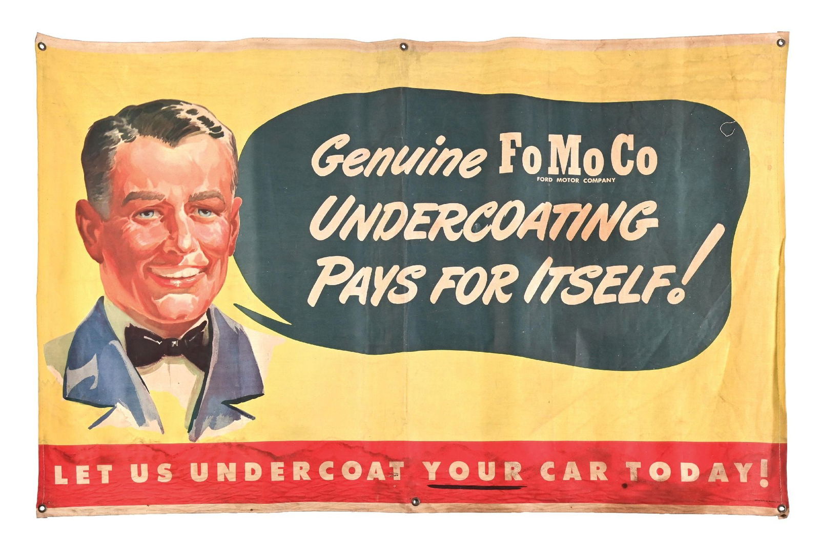 GENUINE FOMOCO UNDERCOATING ADVERTISING BANNER (1 of 3)
