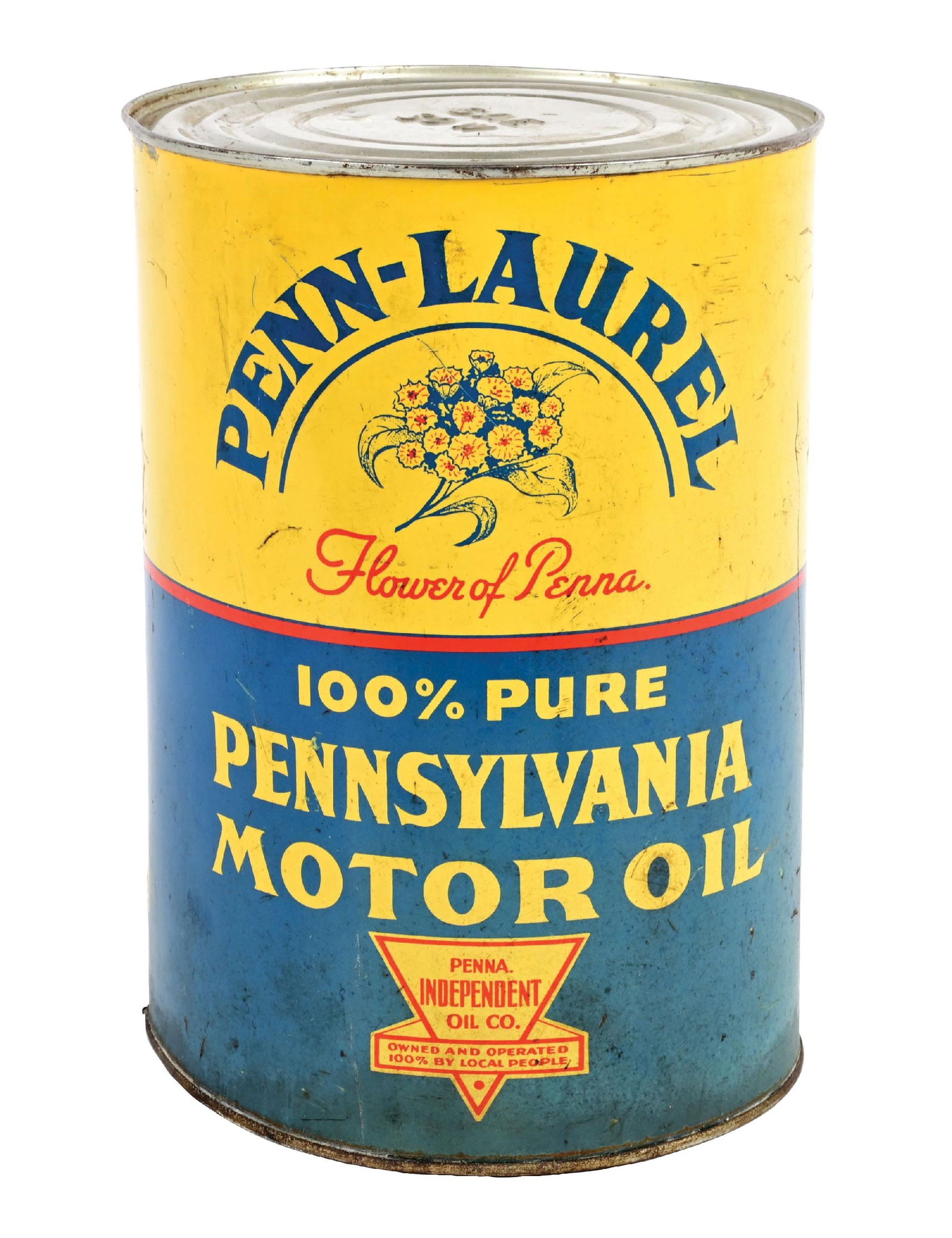 RARE PENN-LAUREL MOTOR OIL FIVE-QUART CAN (1 of 6)