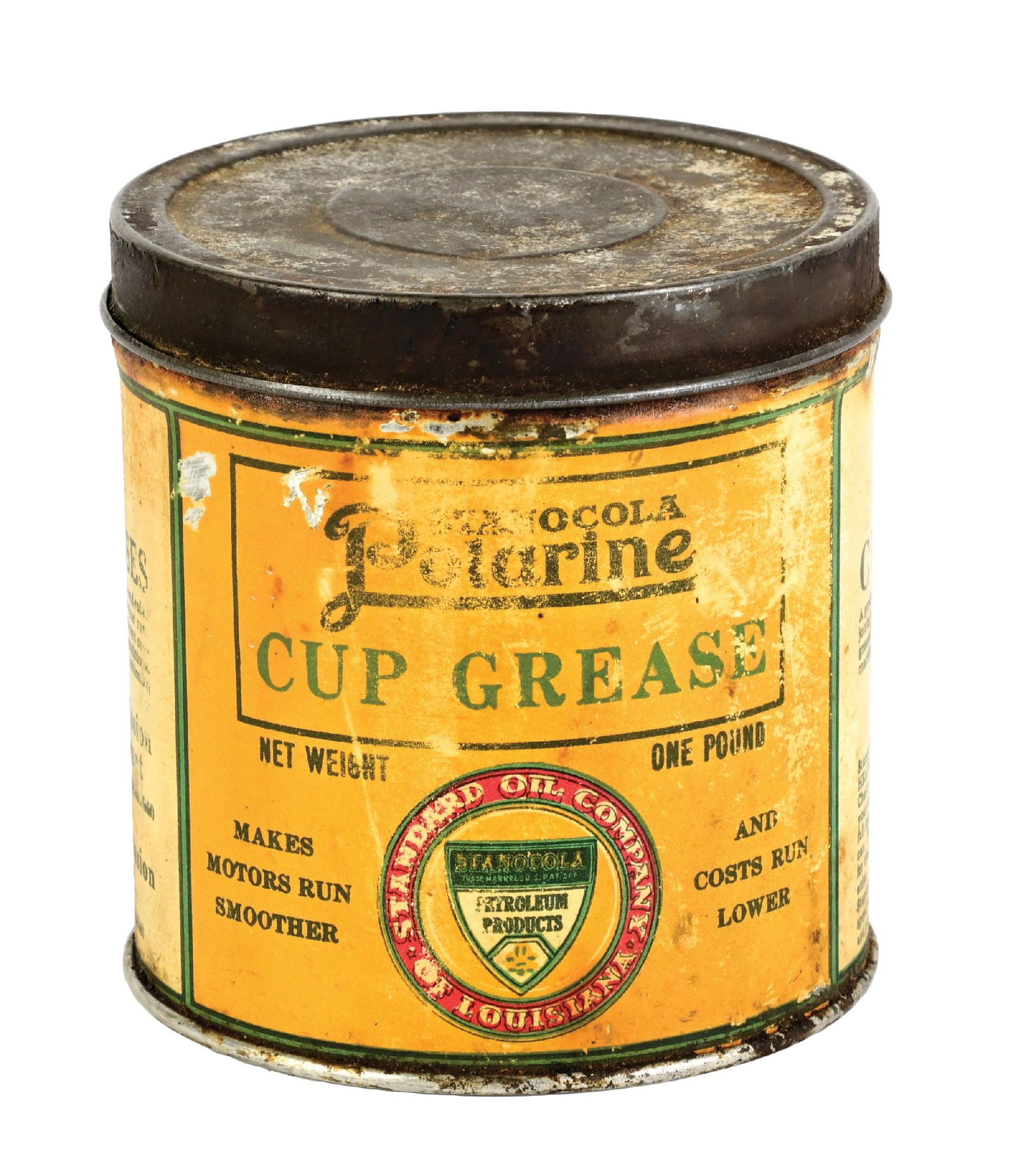 RARE STANOCOLA CUP GREASE ONE POUND CAN (1 of 6)