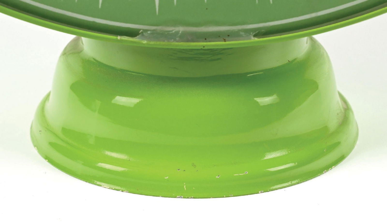 ASSOCIATED WHITE GOLD GASOLINE COMPLETE 15" GLOBE ON METAL LOW PROFILE BODY - 3