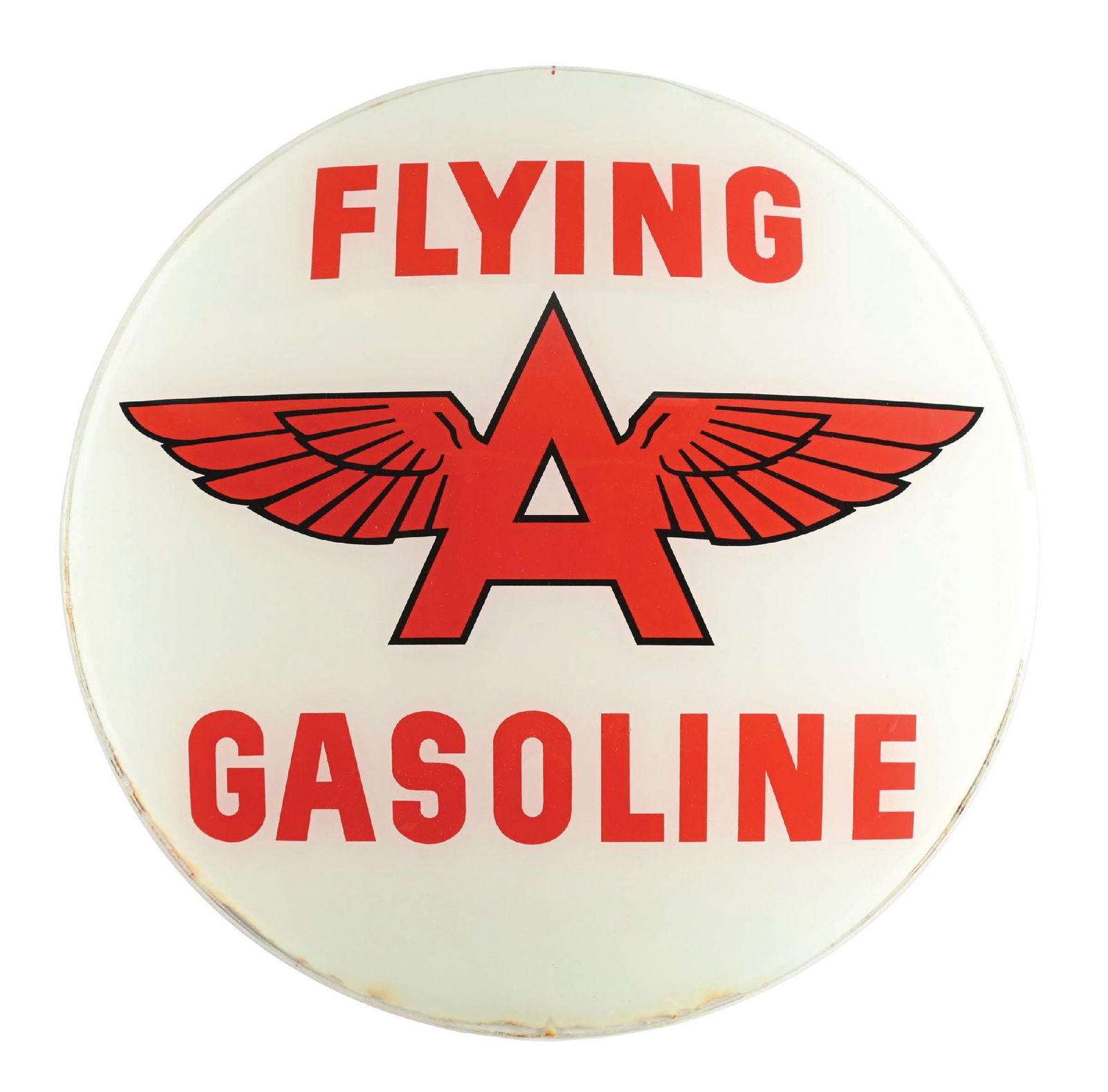 FLYING A GASOLINE 15" SINGLE GLOBE LENS (1 of 2)