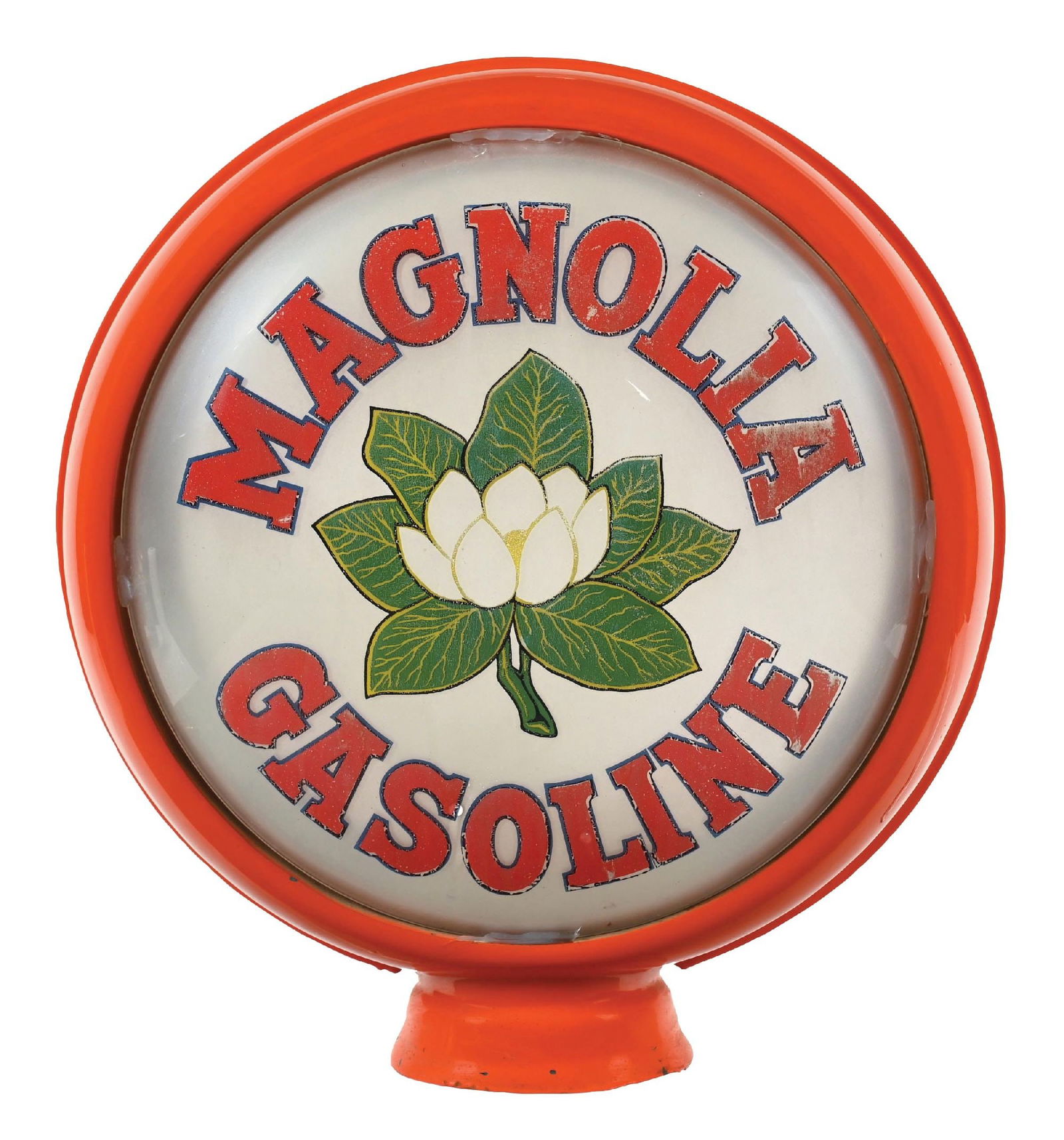 MAGNOLIA GASOLINE SINGLE 15" GLOBE LENS ON H.P. BODY (1 of 4)