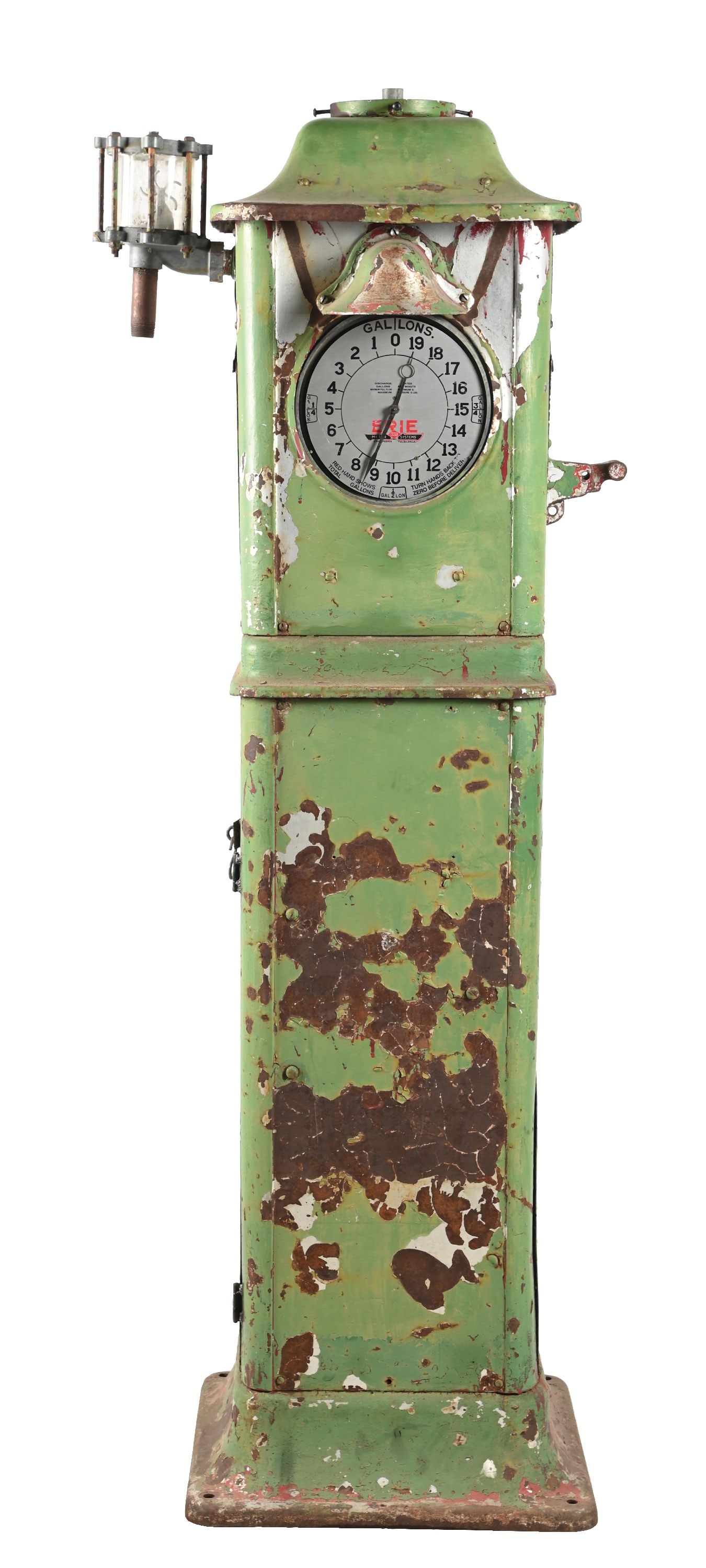 ERIE MODEL #753 CLOCK FACE GAS PUMP (1 of 7)