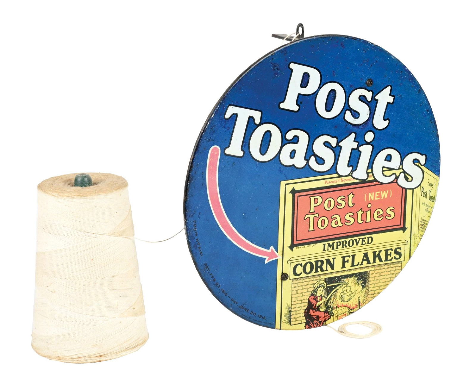 TIN POST TOASTIES STRING HOLDER (1 of 5)