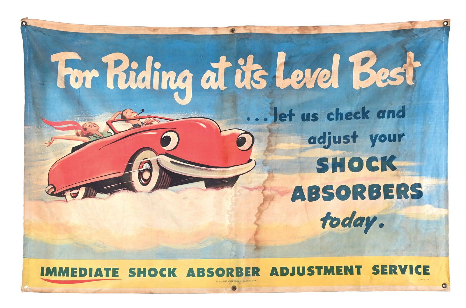 FORD FOR RIDING AT ITS LEVEL BEST - LET US CHECK AND ADJUST YOUR SHOCK ABSORBERS TODAY ADVERTISING (1 of 3)