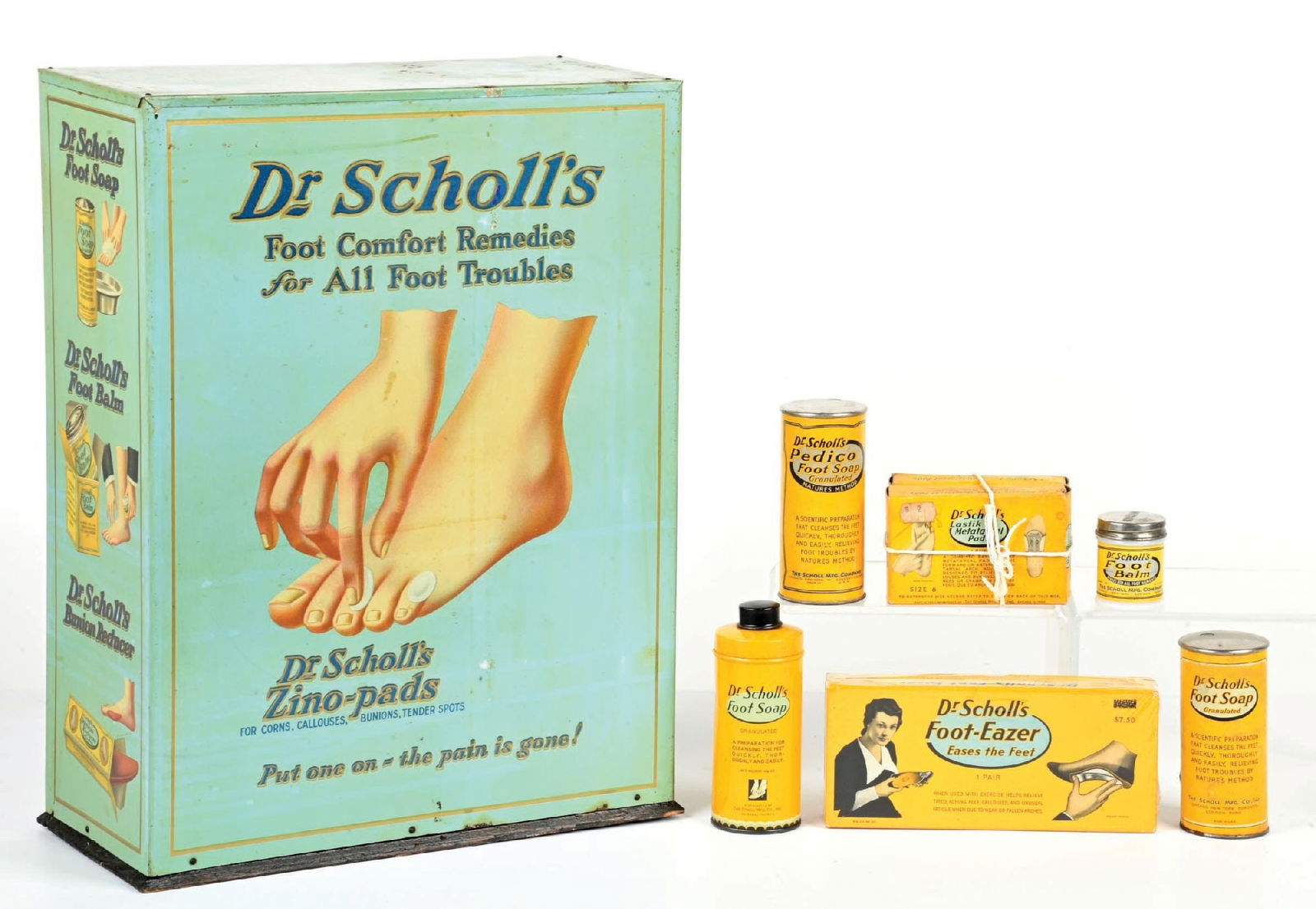 DR. SCHOLL'S COUNTRY STORE TIN DISPLAY (1 of 7)