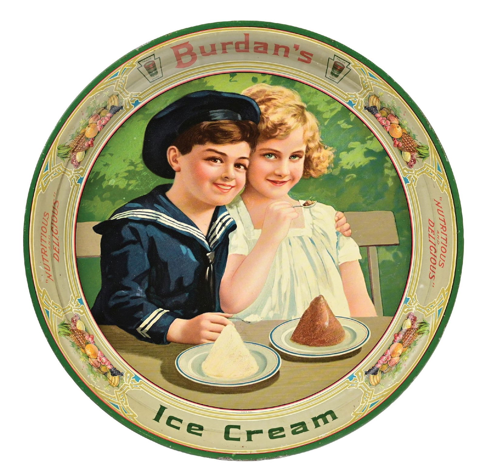 BURDAN'S ICE CREAM SERVING TRAY (1 of 3)