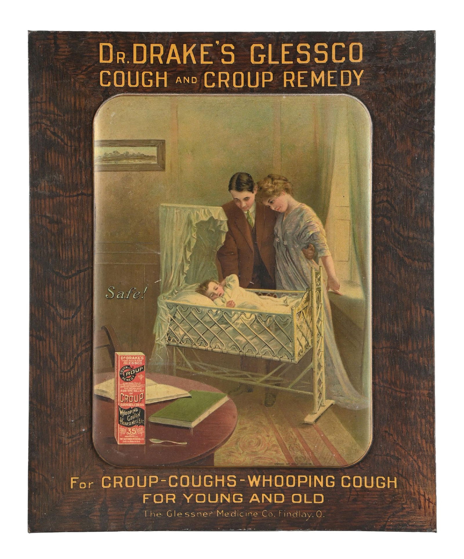 DR. DRAKE'S GLESSCO COUGH & GROUP REMEDY TOC SIGN (1 of 2)