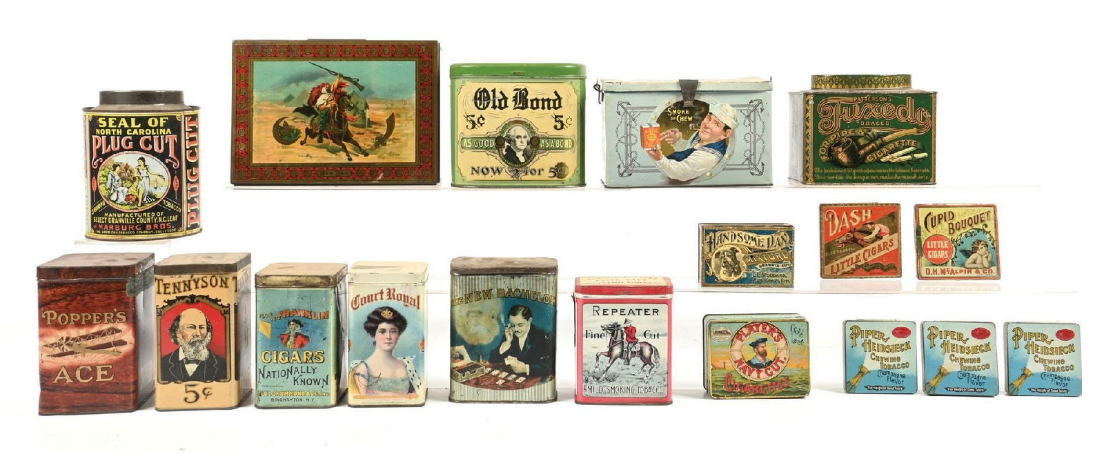 LARGE COLLECTION OF VARIOUS TOBACCO & CIGAR TINS (1 of 1)
