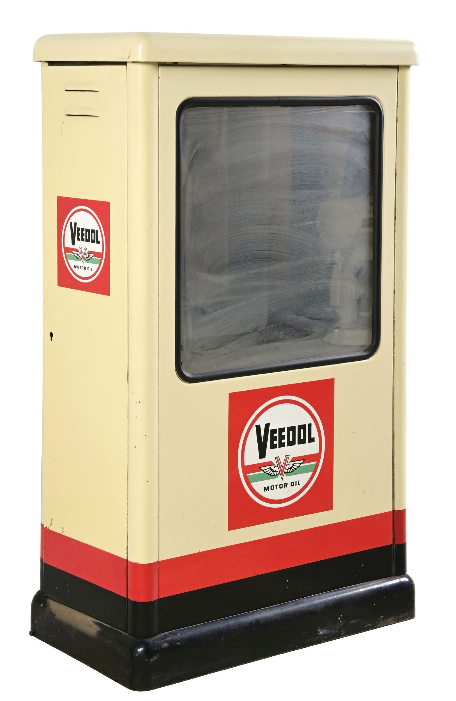 VEEDOL MOTOR OIL PORCELAIN SERVICE STATION DISPLAY CABINET (1 of 5)