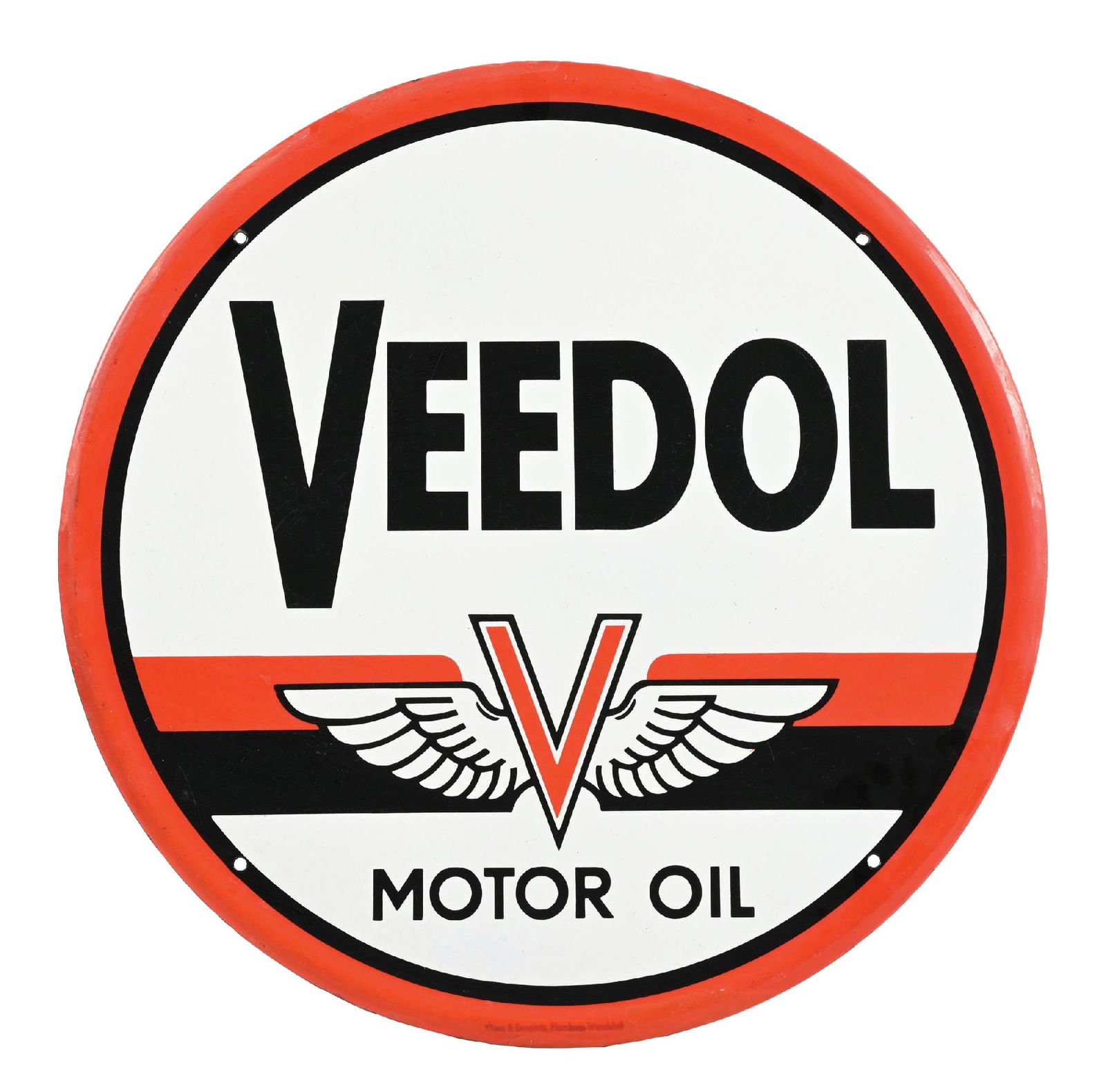 VEEDOL MOTOR OIL PORCELAIN SIGN (1 of 3)