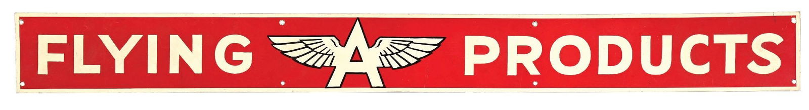 TIDEWATER OIL COMPANY PORCELAIN STRIP SIGN (1 of 2)