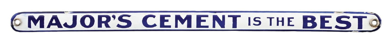 MAJOR'S CEMENT IS THE BEST PORCELAIN SIGN (1 of 2)