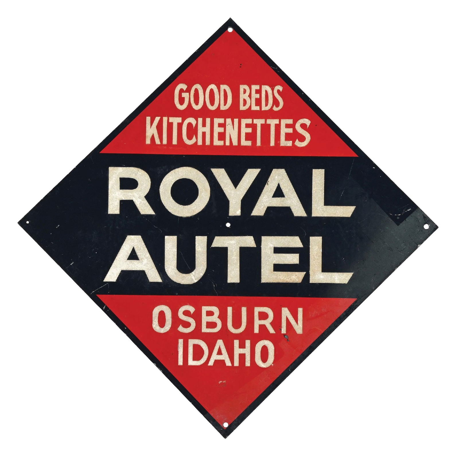 ROYAL AUTEL OSBURN, IDAHO METAL SIGN W/ REFLECTIVE LETTERING (1 of 2)