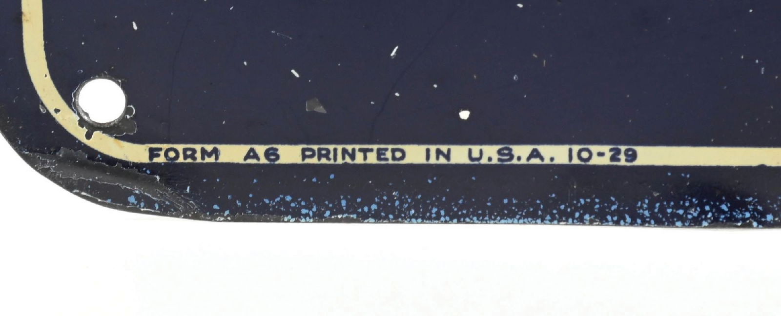 AC SPARK PLUGS EMBOSSED TIN SIGN W/ SPARK PLUG GRAPHIC - 2