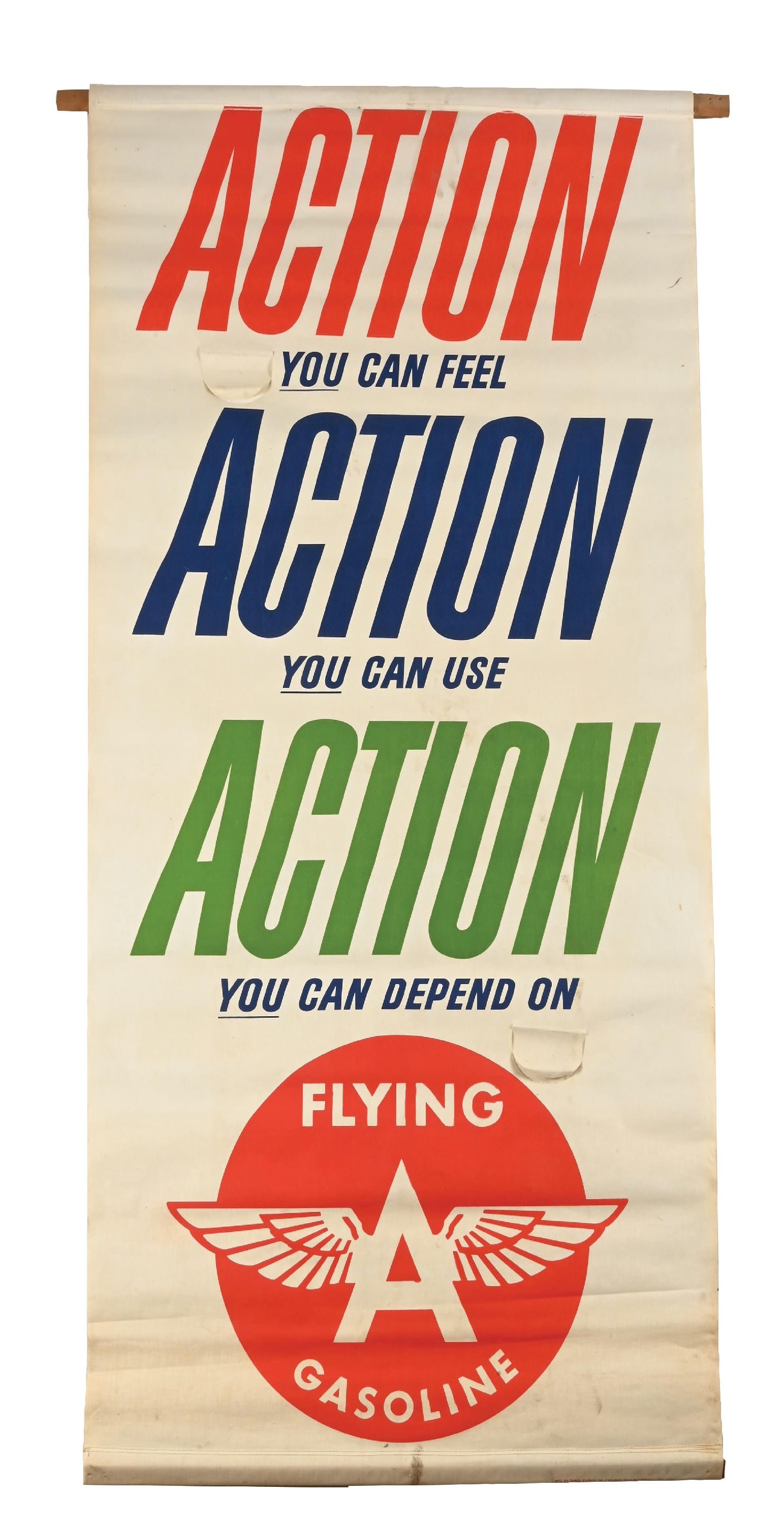 FLYING A GASOLINE N.O.S. ACTION BANNER W/ ORIGINAL BOX (1 of 4)