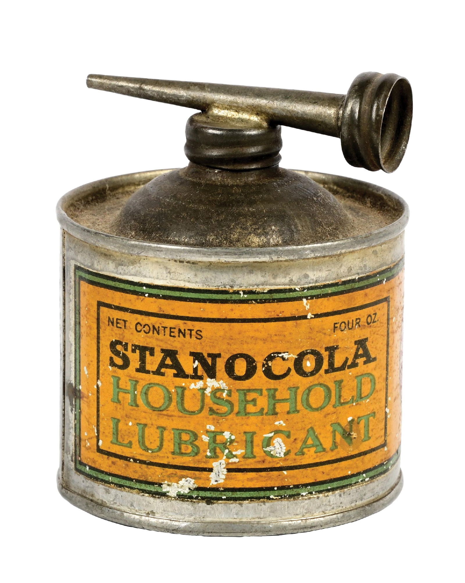 RARE STANOCOLA HOUSEHOLD LUBRICANT HANDY OILER CAN (1 of 5)