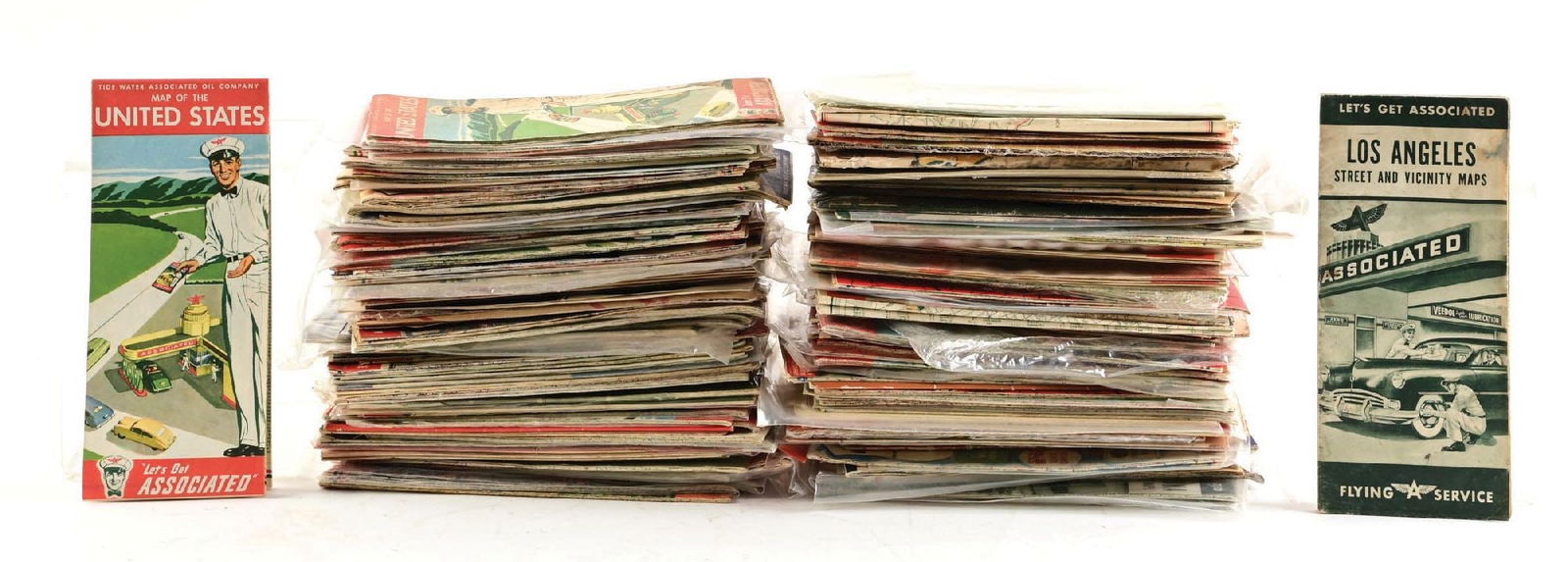 LARGE COLLECTION OF HIGHWAY MAPS FROM FLYING A, TYDOL & ASSOCIATED (1 of 2)