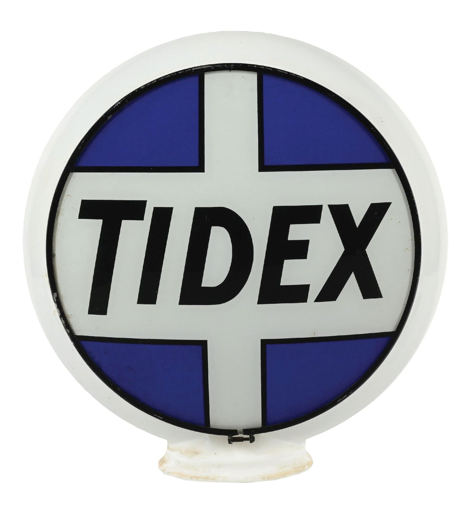 TIDEX GASOLINE COMPLETE 13.25" GLOBE ON GLASS GILL BODY (1 of 4)