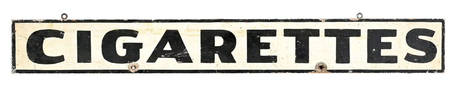 CIGARETTES HAND-PAINTED WOOD SIGN (1 of 2)