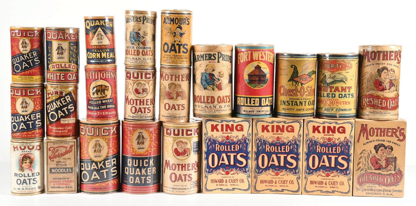 MASSIVE LOT OF CARDBOARD OATMEAL PACKAGES (1 of 1)