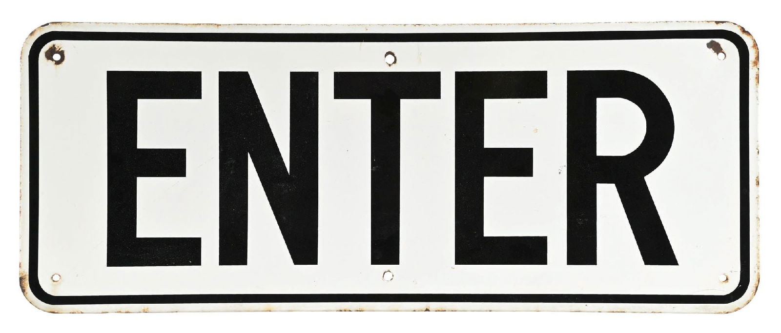 ENTER PORCELAIN SIGN (1 of 2)