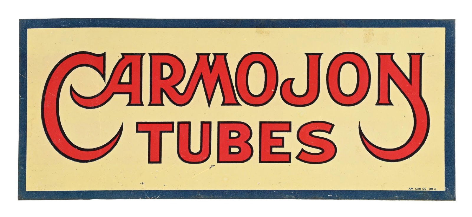 CARMOJON TUBES TIN SIGN (1 of 3)