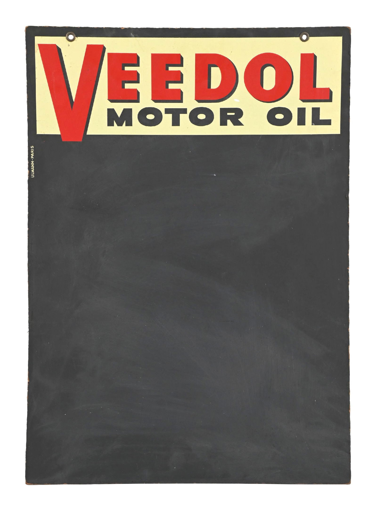VEEDOL MOTOR OIL MASONITE CHALKBOARD SERVICE STATION SIGN (1 of 3)