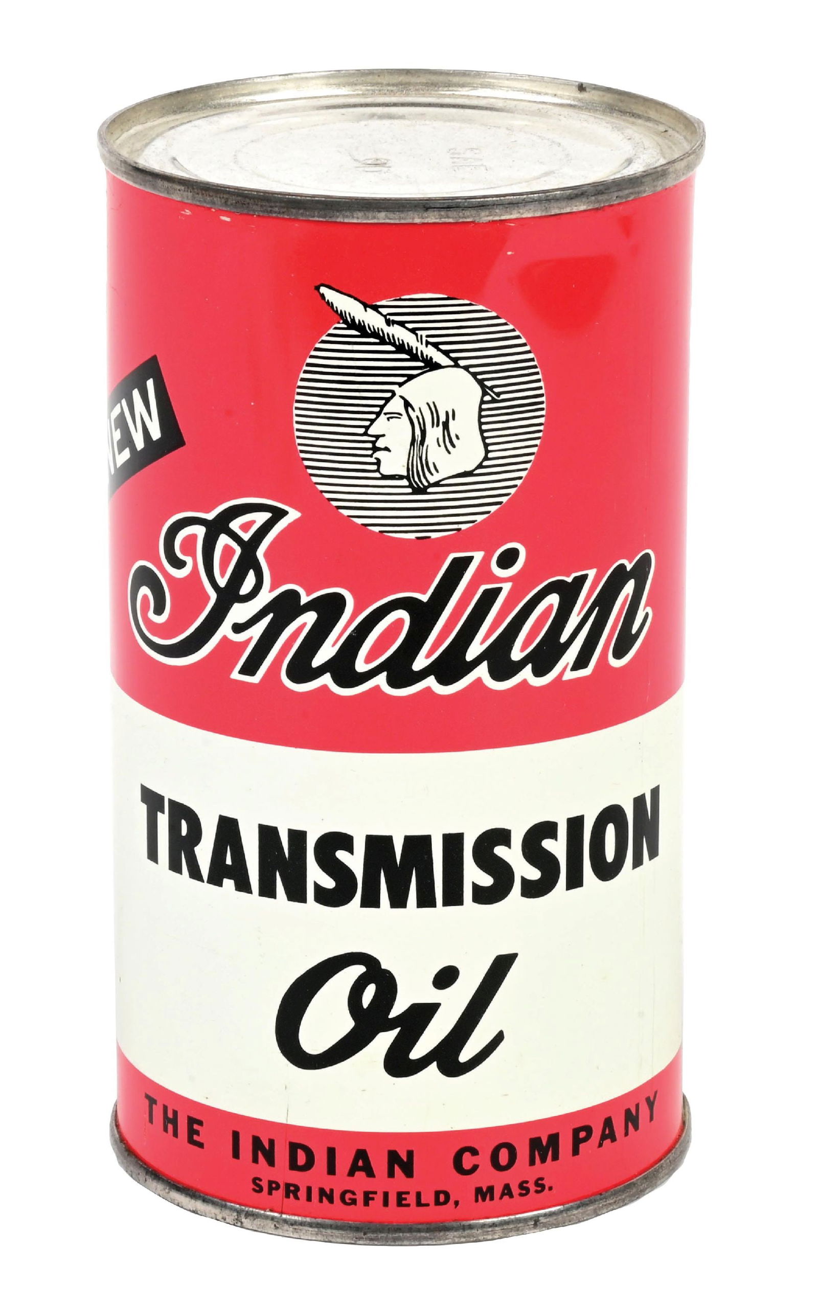 INDIAN TRANSMISSION OIL ONE-PINT CAN (1 of 6)