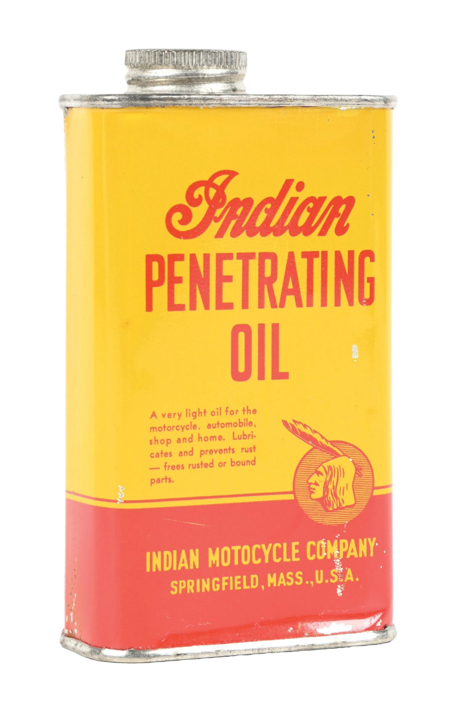 INDIAN MOTORCYCLES PENETRATING OIL HALF- PINT CAN (1 of 4)