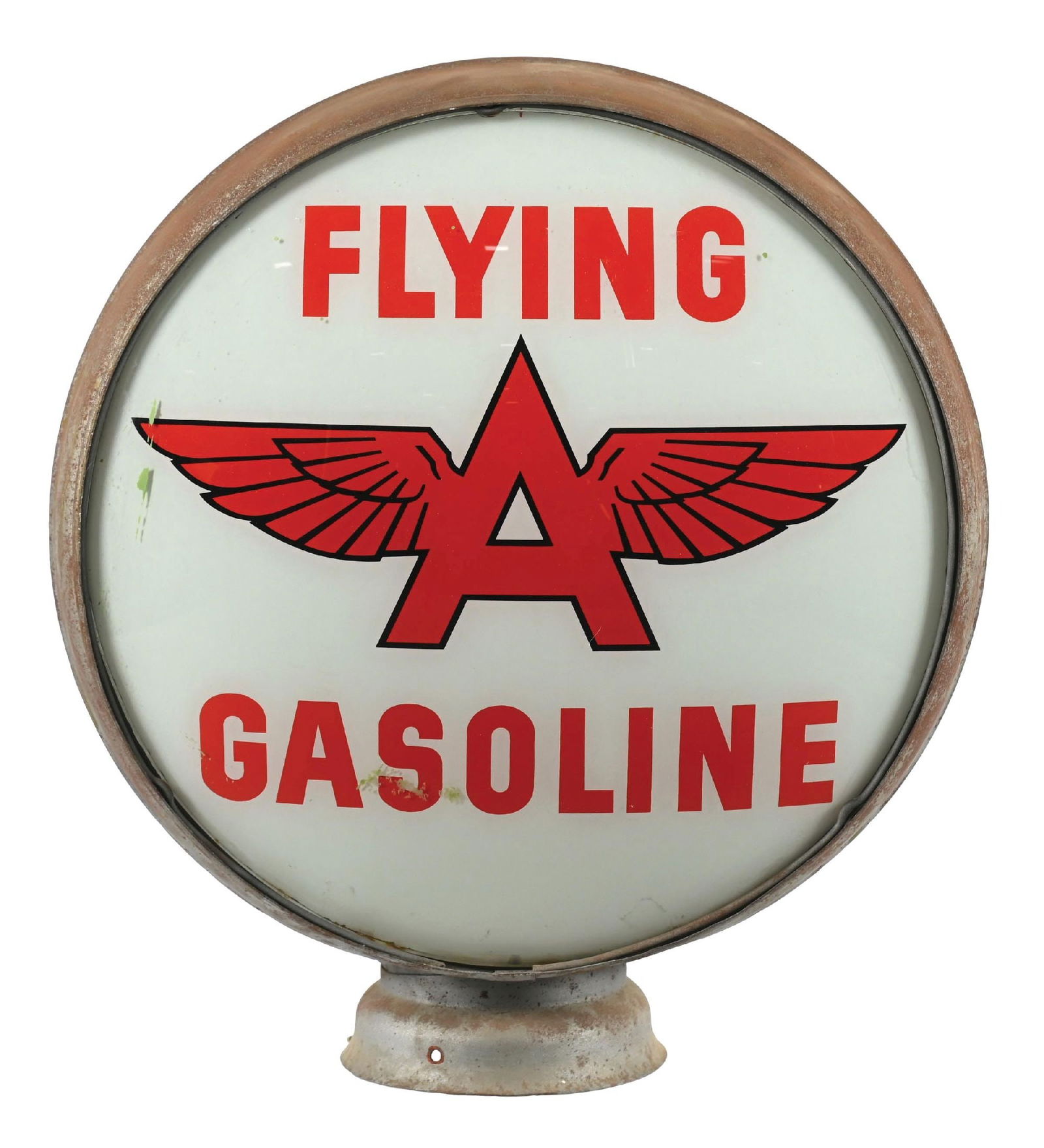 FLYING A GASOLINE COMPLETE 15" GLOBE ON METAL LOW PROFILE BODY (1 of 4)