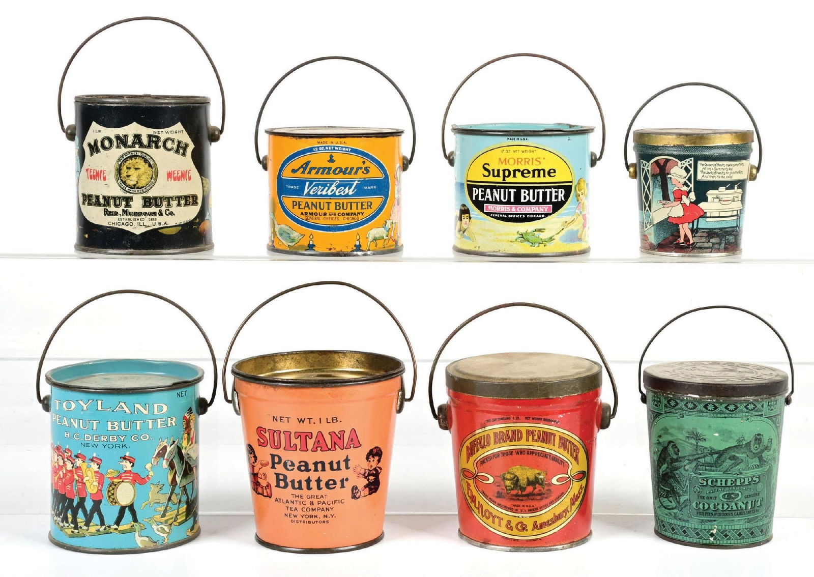 COLLECTION OF 8: PEANUT BUTTER TINS (1 of 1)