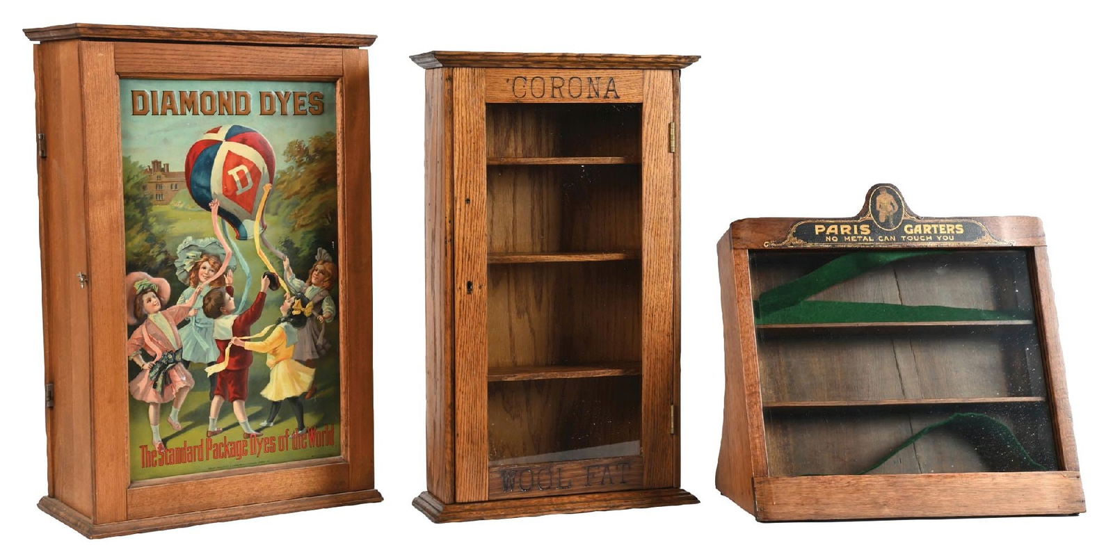 COLLECTION OF 3: COUNTRY STORE DISPLAY CABEINETS (1 of 4)