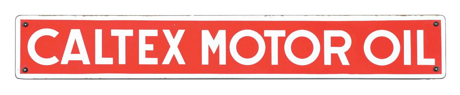 CALTEX MOTOR OIL PORCELAIN SIGN (1 of 2)