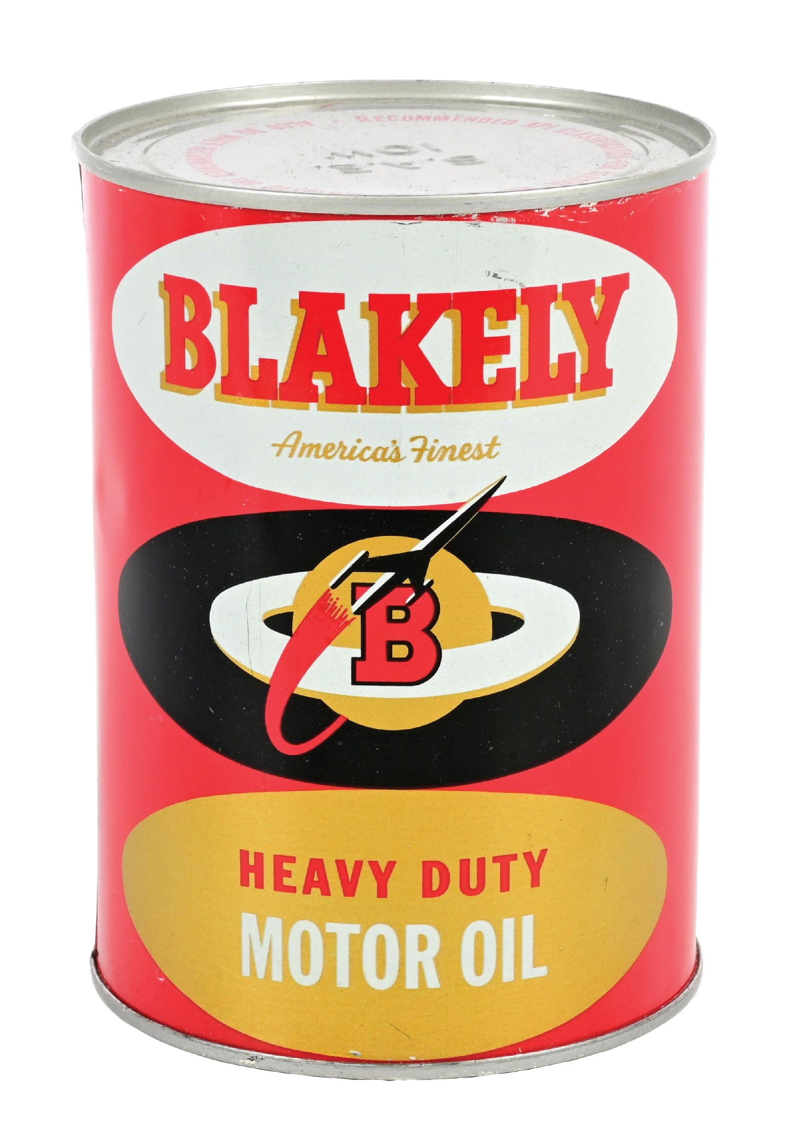 BLAKELY HEAVY DUTY MOTOR OIL ONE-QUART OIL CAN (1 of 6)