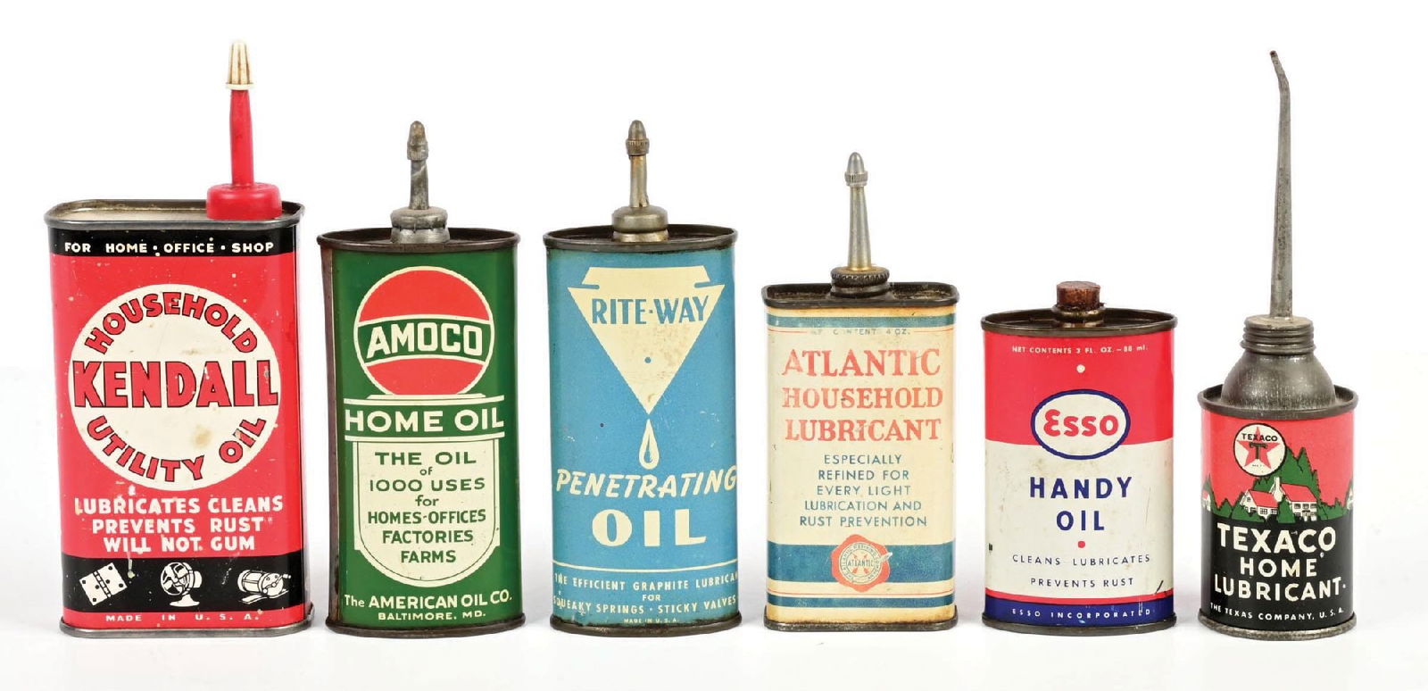 COLLECTION OF 6: VARIOUS OIL COMPANY HANDY OILERS (1 of 1)