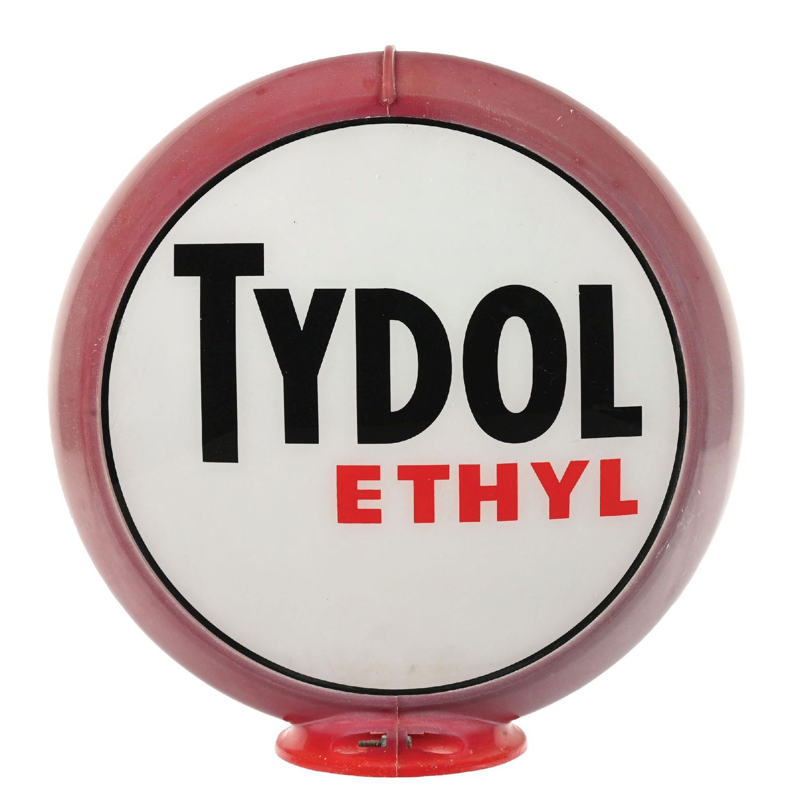 TYDOL ETHYL GASOLINE COMPLETE 13.5" GLOBE ON CAPCO BODY (1 of 4)