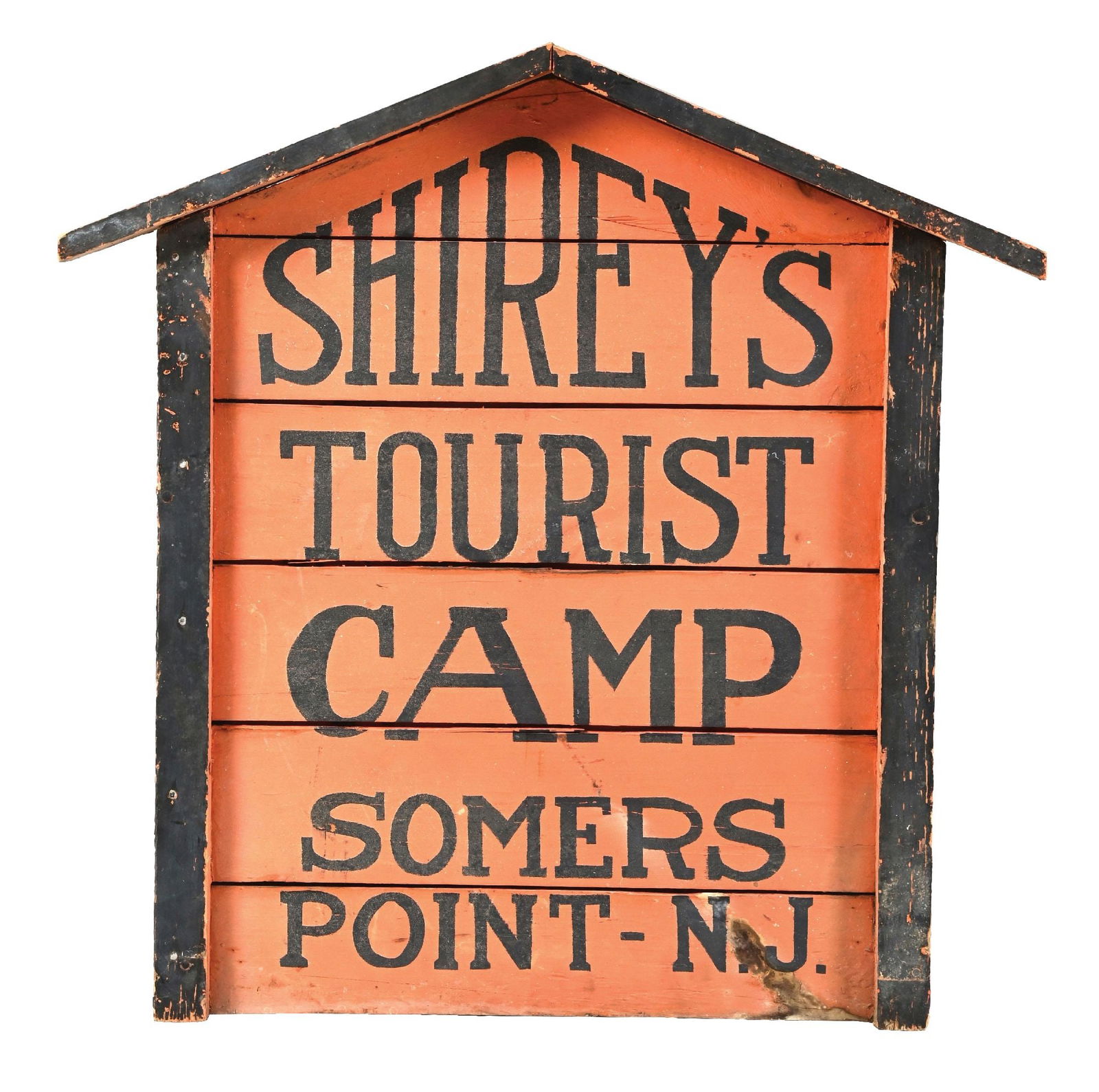 SHIREYS TOURIST CAMP PAINTED WOOD SIGN (1 of 3)