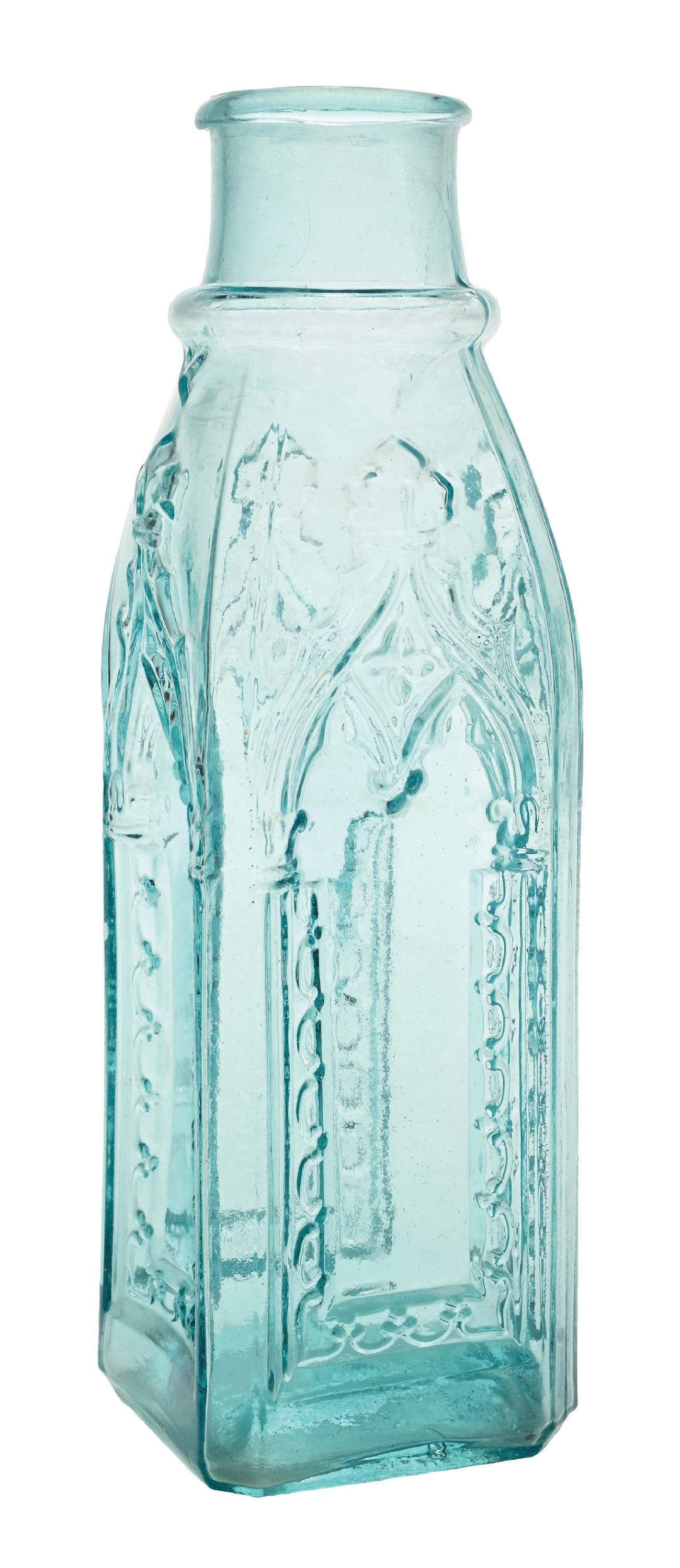 ORANATE CIVIL WAR ERA WILLMINGTON CATHEDRAL PICKLE JAR (1 of 6)