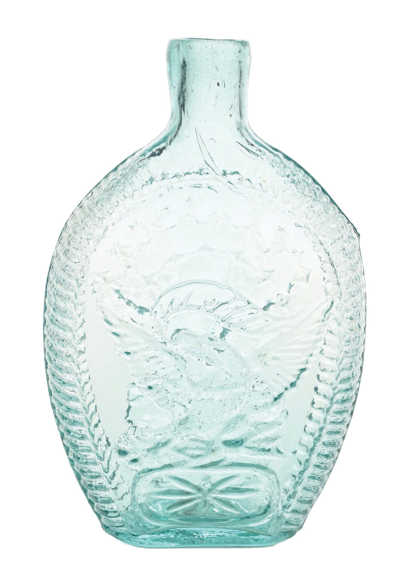 DOUBLE-EAGLE PINT FLASK IN AQUAMARINE (1 of 5)