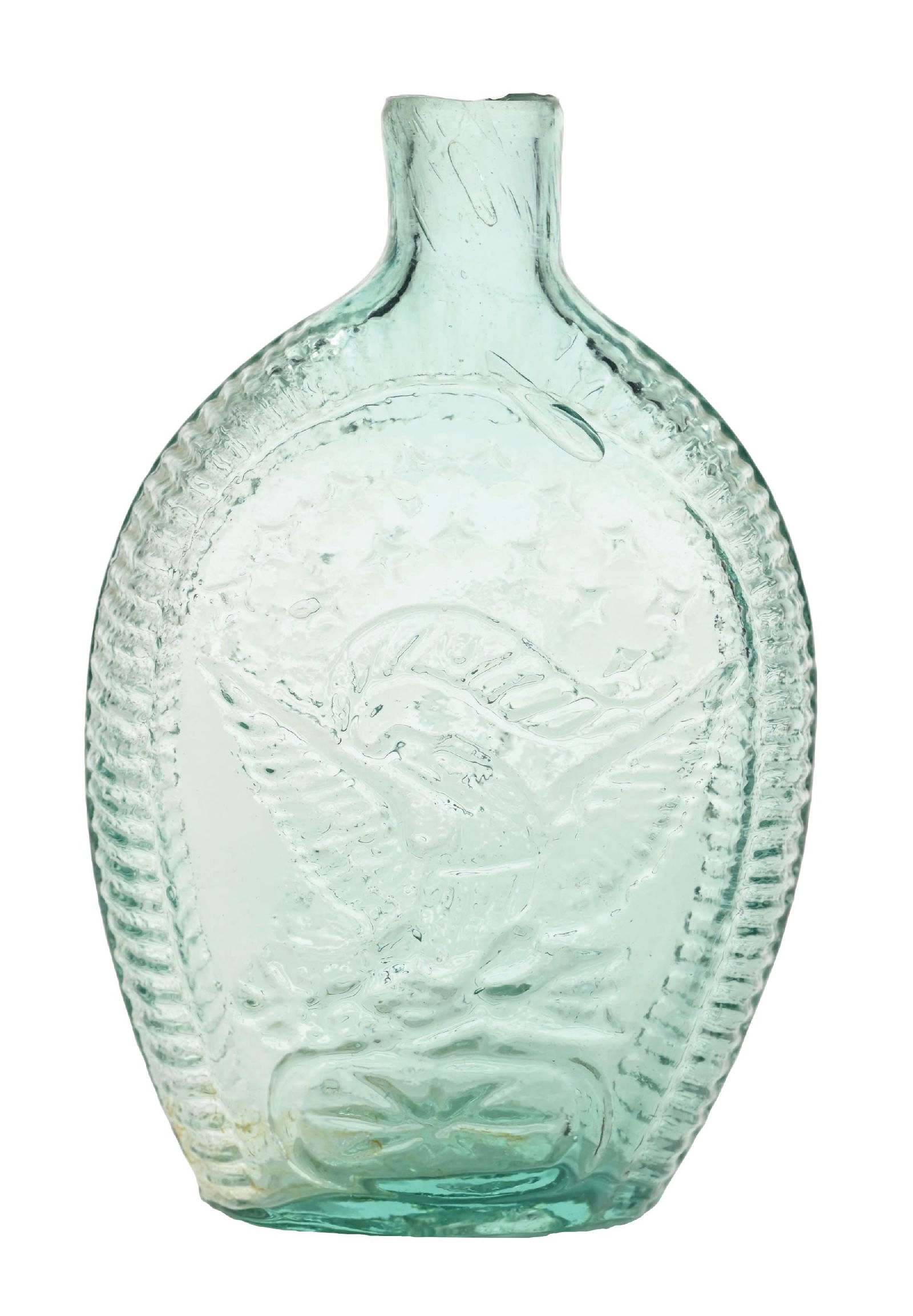 DOUBLE-EAGLE PINT FLASK IN AQUAMARINE (1 of 5)